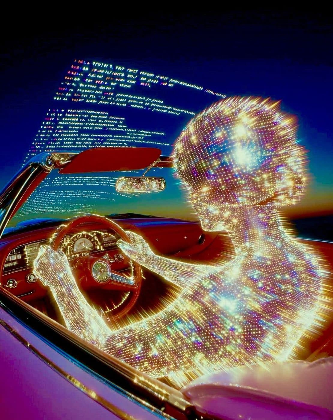 Codice, estetica retro-cyberpunk
